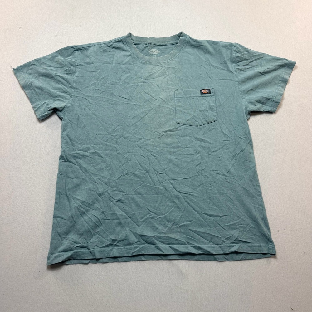 Dickies Pocket T-Shirt Women Large Blue Excellent Short Sleeve Cotton Workwear